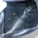 Christian Dior Shoulder Bag Leather Black Gold Auth BA2316-12