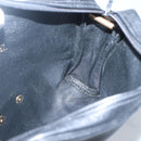 Christian Dior Shoulder Bag Leather Black Gold Auth BA2316-17