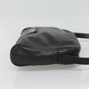 Christian Dior Shoulder Bag Leather Black Gold Auth BA2316-3