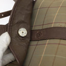 Burberrys Nova Check Shoulder Bag Canvas Beige Gold Auth BA2319-10