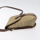 Burberrys Nova Check Shoulder Bag Canvas Beige Gold Auth BA2319-4