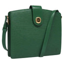 LOUIS VUITTON Epi Capuchin Shoulder Bag Green M52344 LV Auth BA232-1