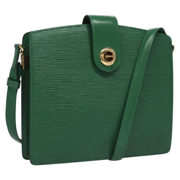 LOUIS VUITTON Epi Capuchin Shoulder Bag Green M52344 LV Auth BA232