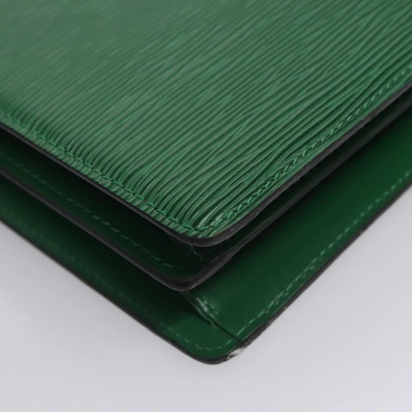 LOUIS VUITTON Epi Capuchin Shoulder Bag Green M52344 LV Auth BA232