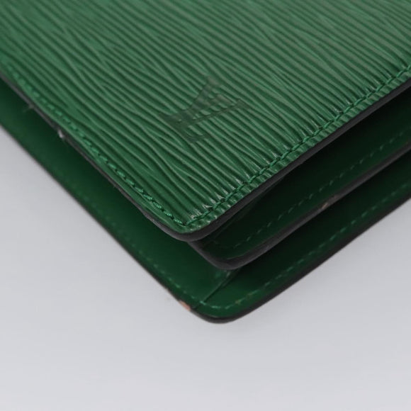 LOUIS VUITTON Epi Capuchin Shoulder Bag Green M52344 LV Auth BA232