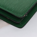 LOUIS VUITTON Epi Capuchin Shoulder Bag Green M52344 LV Auth BA232-16