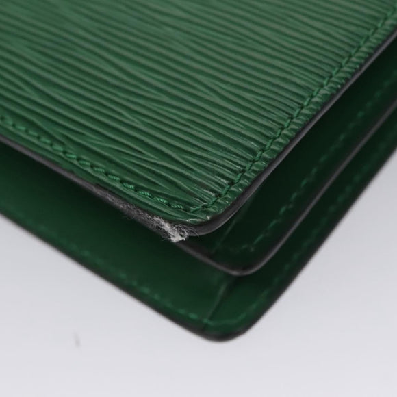 LOUIS VUITTON Epi Capuchin Shoulder Bag Green M52344 LV Auth BA232