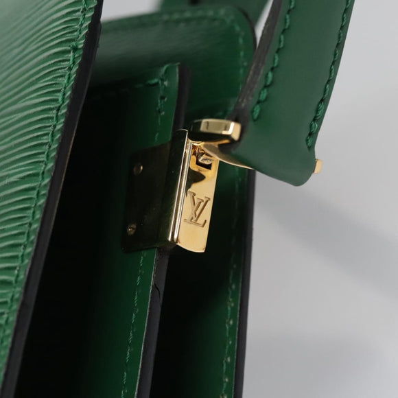 LOUIS VUITTON Epi Capuchin Shoulder Bag Green M52344 LV Auth BA232