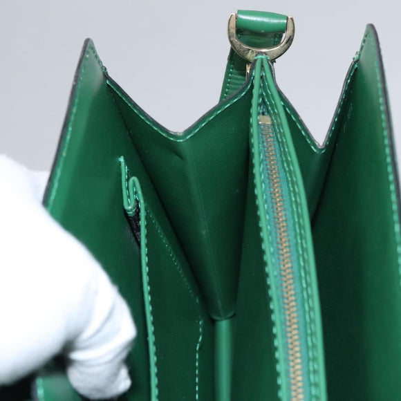 LOUIS VUITTON Epi Capuchin Shoulder Bag Green M52344 LV Auth BA232