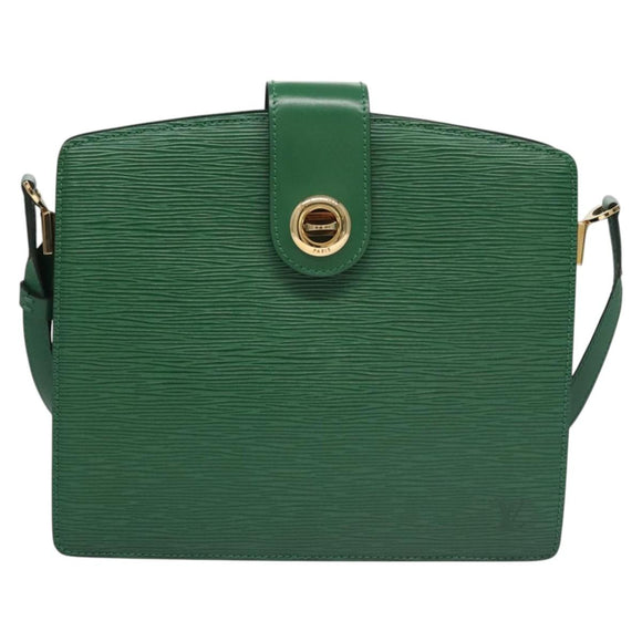 LOUIS VUITTON Epi Capuchin Shoulder Bag Green M52344 LV Auth BA232