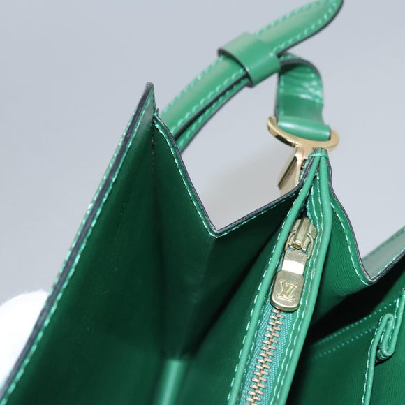 LOUIS VUITTON Epi Capuchin Shoulder Bag Green M52344 LV Auth BA232