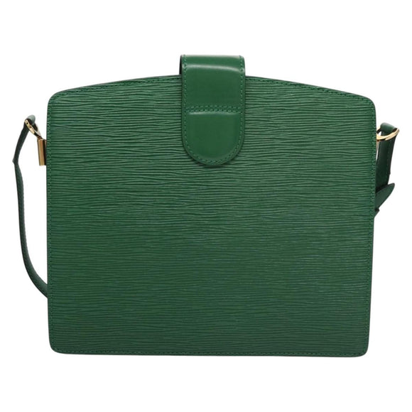 LOUIS VUITTON Epi Capuchin Shoulder Bag Green M52344 LV Auth BA232