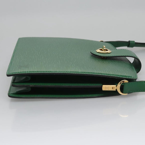 LOUIS VUITTON Epi Capuchin Shoulder Bag Green M52344 LV Auth BA232