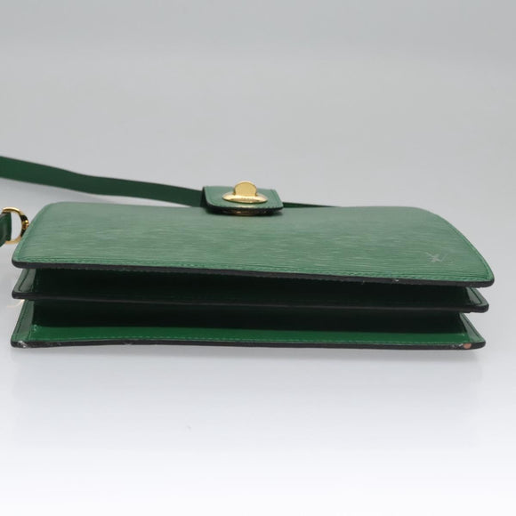 LOUIS VUITTON Epi Capuchin Shoulder Bag Green M52344 LV Auth BA232