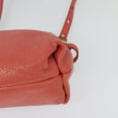 Chloe Lily Shoulder Bag Leather Pink Gold Auth BA2328-19