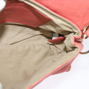 Chloe Lily Shoulder Bag Leather Pink Gold Auth BA2328-23