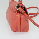 Chloe Lily Shoulder Bag Leather Pink Gold Auth BA2328-3