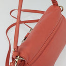 Chloe Lily Shoulder Bag Leather Pink Gold Auth BA2328-6