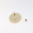 CHANEL Pierce plastic White CC Auth BA2337-4