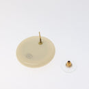 CHANEL Pierce plastic White CC Auth BA2337-8