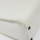 CHANEL Shoulder Bag Caviar Skin White CC Auth BA2340-17