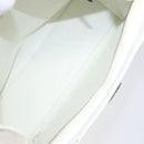 CHANEL Shoulder Bag Caviar Skin White CC Auth BA2340-10