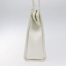 CHANEL Shoulder Bag Caviar Skin White CC Auth BA2340-4