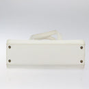 CHANEL Shoulder Bag Caviar Skin White CC Auth BA2340-5