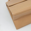 CHANEL Shoulder Bag Caviar Skin Beige Gold CC Auth BA2341-11