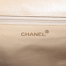 CHANEL Shoulder Bag Caviar Skin Beige Gold CC Auth BA2341-14