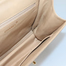 CHANEL Shoulder Bag Caviar Skin Beige Gold CC Auth BA2341-16