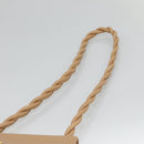 CHANEL Shoulder Bag Caviar Skin Beige Gold CC Auth BA2341-8