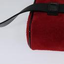GUCCI Waist Bag Suede Red Gold 517076 Auth BA2345-15