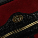 GUCCI Waist Bag Suede Red Gold 517076 Auth BA2345-17