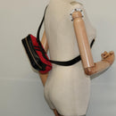 GUCCI Waist Bag Suede Red Gold 517076 Auth BA2345-23