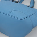 GUCCI Micro GG Canvas Guccissima Bag Leather Outlet Blue Gold 448241 Auth BA2347-9