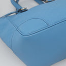 GUCCI Micro GG Canvas Guccissima Bag Leather Outlet Blue Gold 448241 Auth BA2347-16