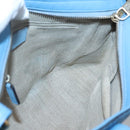 GUCCI Micro GG Canvas Guccissima Bag Leather Outlet Blue Gold 448241 Auth BA2347-20