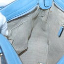 GUCCI Micro GG Canvas Guccissima Bag Leather Outlet Blue Gold 448241 Auth BA2347-21