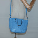 GUCCI Micro GG Canvas Guccissima Bag Leather Outlet Blue Gold 448241 Auth BA2347-23