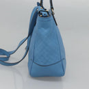 GUCCI Micro GG Canvas Guccissima Bag Leather Outlet Blue Gold 448241 Auth BA2347-4