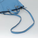 GUCCI Micro GG Canvas Guccissima Bag Leather Outlet Blue Gold 448241 Auth BA2347-8