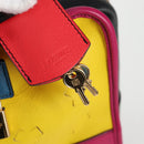 LOEWE Anagram Amazona 36 Hand Bag Leather Yellow Gold Auth BA2348M-10