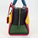 LOEWE Anagram Amazona 36 Hand Bag Leather Yellow Gold Auth BA2348M-3