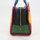 LOEWE Anagram Amazona 36 Hand Bag Leather Yellow Gold Auth BA2348M-4