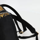 FENDI Zucca Canvas FENDACE Versace Collaboration Backpack Black Auth BA2349A-15