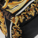 FENDI Zucca Canvas FENDACE Versace Collaboration Backpack Black Auth BA2349A-16
