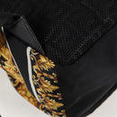 FENDI Zucca Canvas FENDACE Versace Collaboration Backpack Black Auth BA2349A-18