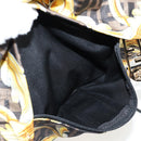 FENDI Zucca Canvas FENDACE Versace Collaboration Backpack Black Auth BA2349A-23