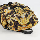 FENDI Zucca Canvas FENDACE Versace Collaboration Backpack Black Auth BA2349A-6